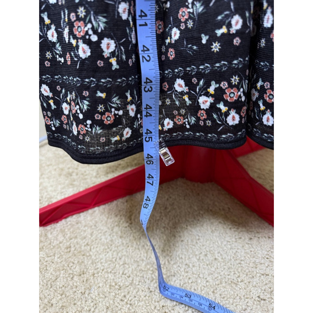 Women's Max Studio XL Black Floral Tiered Maxi Dress - Picture 10 of 11